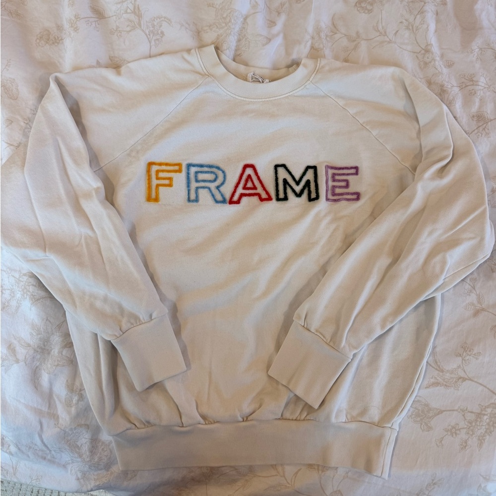 FRAME White Sweatshirt